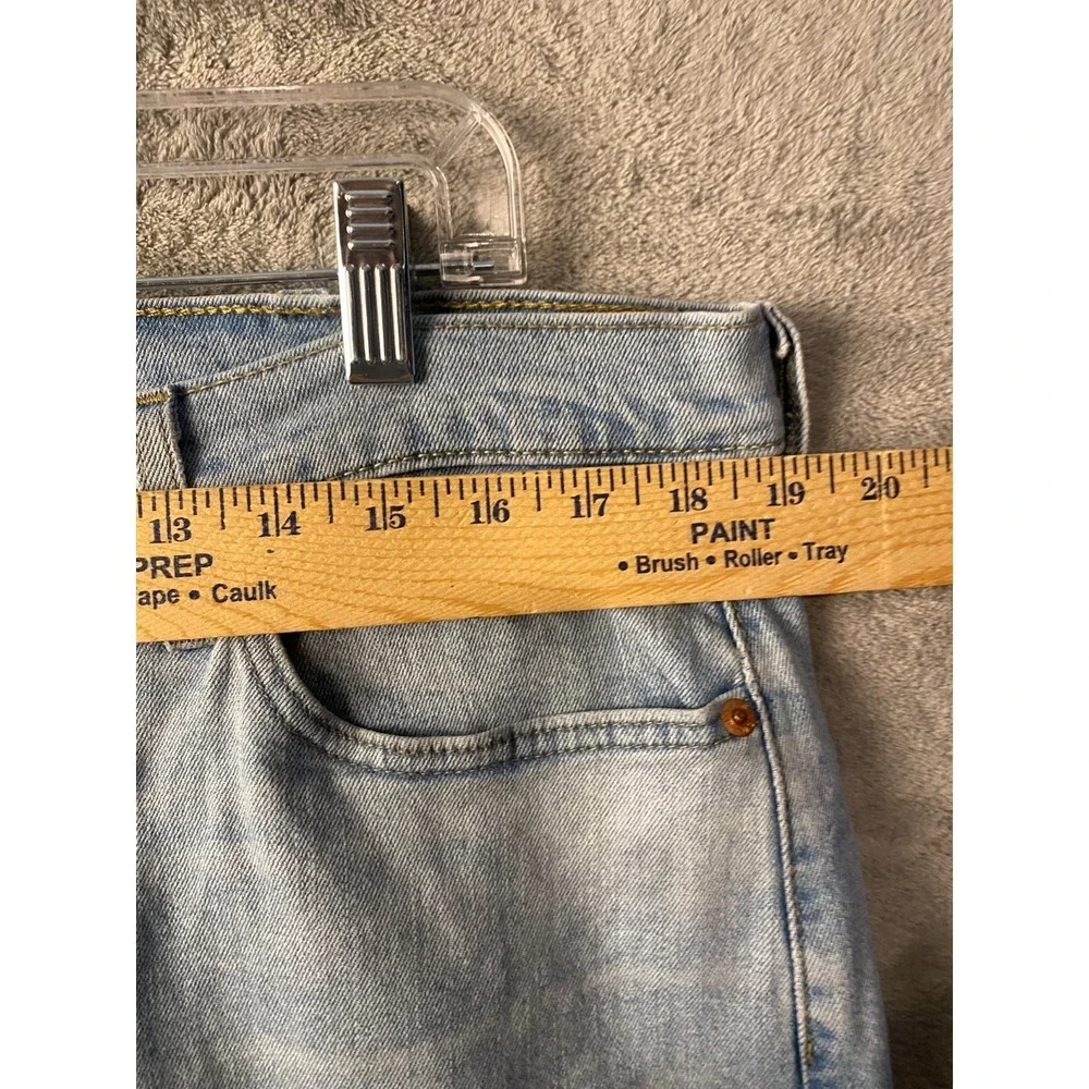 Levi's 510 Jeans Mens 38x32 Light Wash Skinny Fit Denim Blue Faded Casual